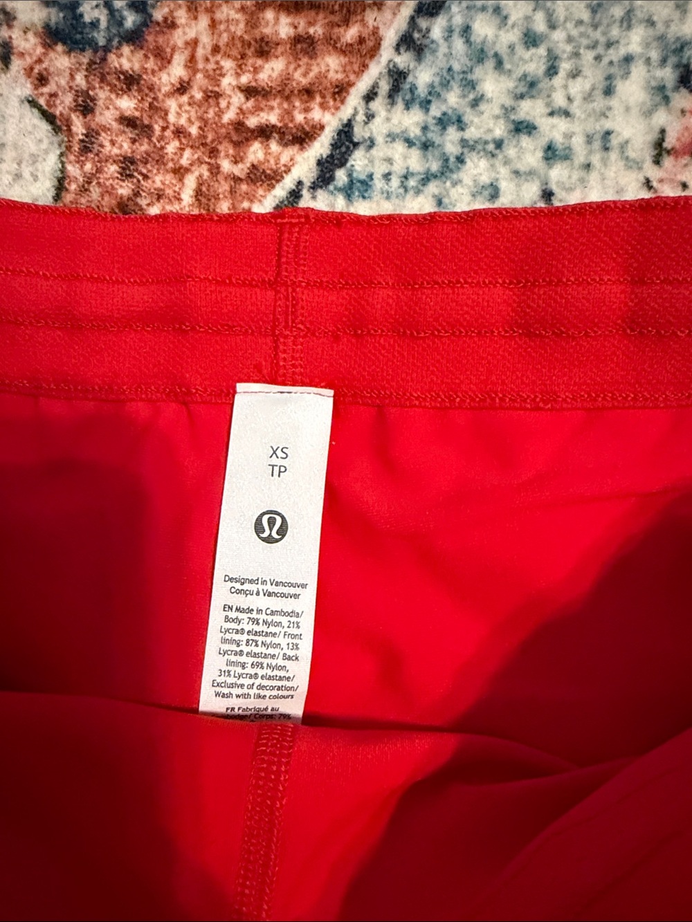 lululemon athletica Red Diamond-Texture Skater Skirt - Picture 3 of 5